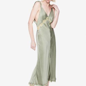 Jonathan Simkhai Silk Charmeuse low-back dress
